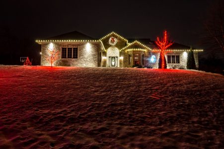 This is a photo of a lighting project that was completed in Sun Prairie, WI.