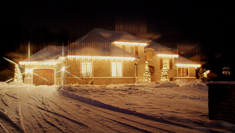 A picture of one of Traditions' first home lighting projects.